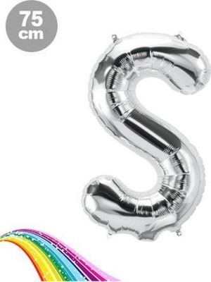 Parti Show 75 cm Gümüş S - Harfi Folyo Balon