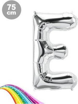 Parti Show 75 cm Gümüş E - Harfi Folyo Balon