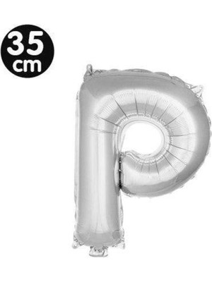 Parti Show P - Harf Folyo Balon Gümüş (35 Cm)