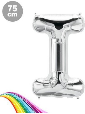 Parti Show I - Harfi Folyo Balon Gümüş (75 Cm)