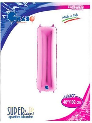 Parti Show I - Harf Folyo Balon Pembe (100 Cm)