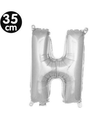 Parti Show H - Harf Folyo Balon Gümüş (35 Cm)