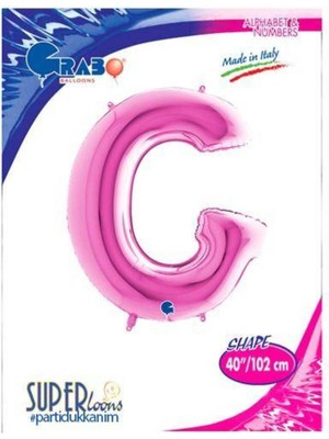Parti Show G - Harf Folyo Balon Pembe (100 Cm)