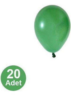 Parti Show 5 Inch Pastel Mini Yeşil Balon 20 Adet