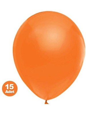 Parti Show Turuncu Balon Metalik 15 Adet