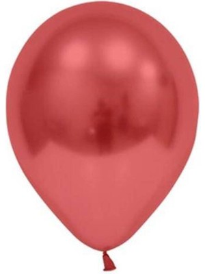 Parti Show Kırmızı Krom Balon 5 Adet (30 Cm)