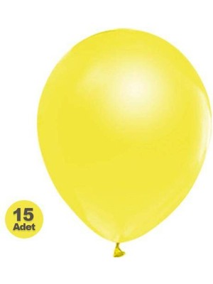 Parti Show Sarı Balon Metalik 15 Adet