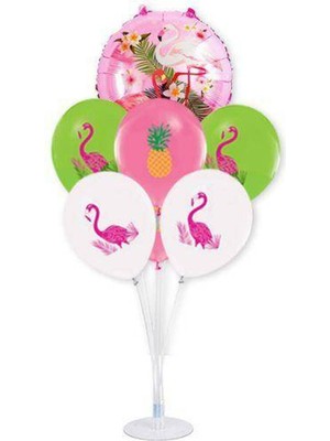 Parti Show Flamingo Ananas Balon Standı Seti