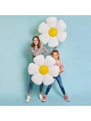 Parti Show Papatya Folyo Balon Beyaz 2 Boy