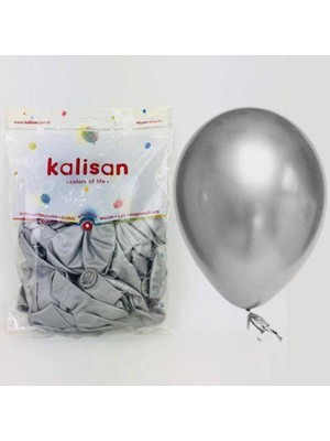 Parti Show Gümüş Krom Balon 50 Adet (30 Cm)