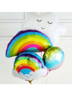 Parti Show Bulutlu Gökkuşağı Folyo Balon 57X50 cm