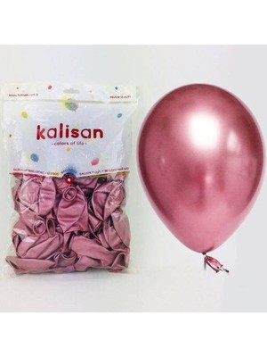Parti Show Pembe Krom Balon 50 Adet (30 Cm)