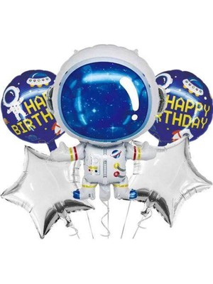 Parti Show Astronot Folyo Balon 5'li Set