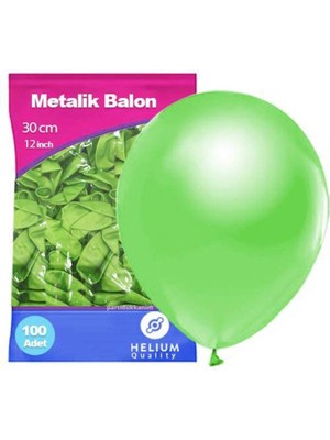 Parti Show Fıstık Yeşili Balon Metalik 100 Adet