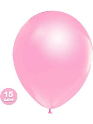 Parti Show Pembe Balon Metalik 15 Adet
