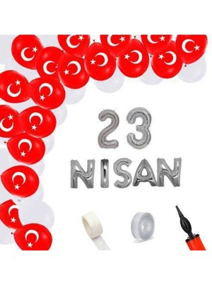 Parti Show 23 Nisan Zincir Balon Süsleme Seti