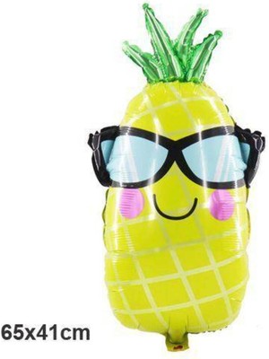 Parti Show Gözlüklü Ananas Folyo Balon 65X41 cm