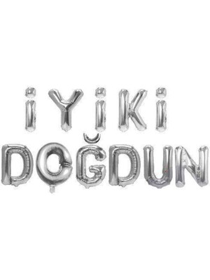 Parti Show Iyi Ki Doğdun Folyo Balon Gümüş (35 Cm)