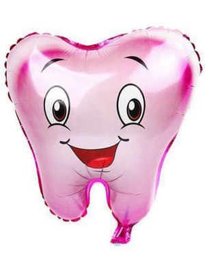 Parti Show Diş Folyo Balon Pembe 50X48 cm