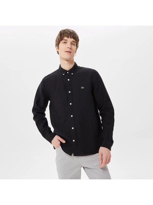 Lacoste Slim Fit Keten Gömlek