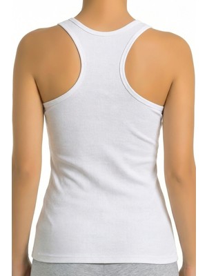 Öts Kadın Atlet Sporcu Kesim Fitilli (%96 Pamuk - %4 Elastan)