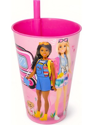 Tuffex Lisanslı Barbies Pipetli Bardak 400 ml