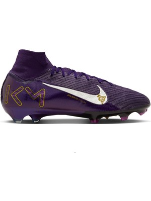 Nike Zoom Mercurial Superfly 10 Elite Kylian Mbappe Fg Mens Football Shoes Profesyonel Erkek Çim Saha Kramponu Mor
