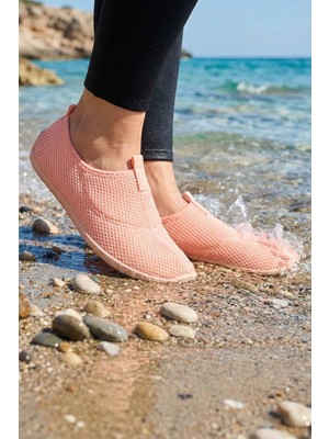 Gezer Kadın Yazlık Pvc Esnek Taban Plaj Deniz Havuz Ayakkabı