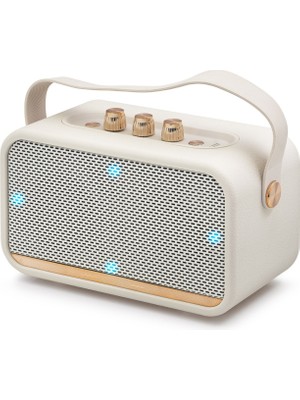 ForWhat Büro Ev Ofis Hediyesi Için 21X12.8X9CM Bluetooth Nostaljik Fm Hoparlör