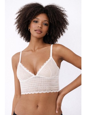 EKRU FULL DANTEL SOFT BRALET