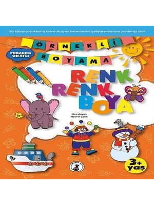 Örnekli Boyama Renk Boya 3+Yaş