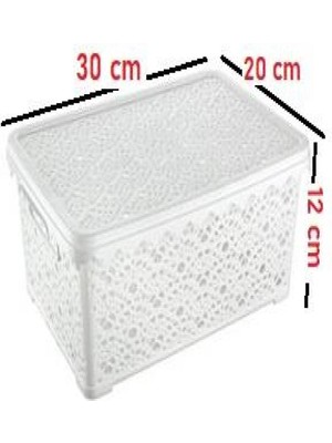 MidasTech Büyük Motifli Kapaklı Kutu ROYALEKS-TİM136 Nemere