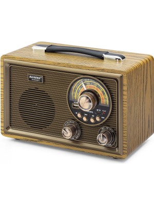 ForWhat Büro Ev Ofis Hediyesi Için 28X15X19CM Bluetooth Nostaljik Fm Hoparlör