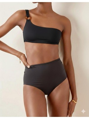TOKALI BİKİNİ ÜST YÜKSEK BEL ALT BIKINI TAKIM DB200564BT