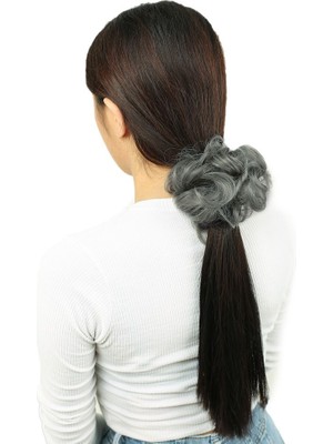 Ronanna Lı Lastikli Topuz Toka / Gri