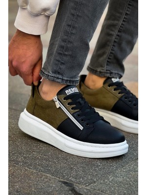 Beruflic RS601 - Lüx Süet Erkek Ayakkabı Sıyah / Hakı