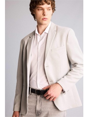 DeFacto Erkek Dikdörtgen Toka Suni Deri Jean KEMERI H6865AXNS