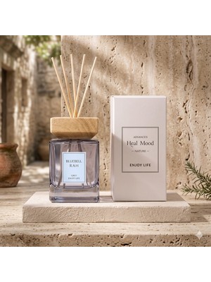 Heal Mood Bluebell Mavi Çan Çiçeği Oda Parfümü | Kalıcı ve Ferah Ev Kokusu - Bambu Çubuklu Set