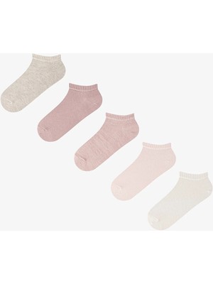 Penti 5 Çift Burun Dikişsiz Pamuklu Renkli Patik Çorap
