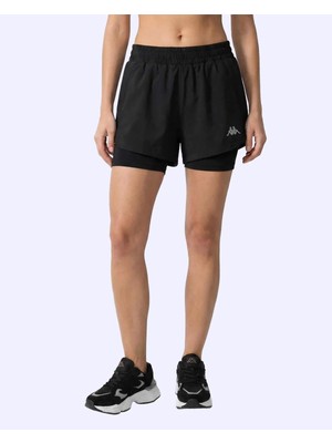 Kappa Fesa Short Kadın Siyah Regular Şort