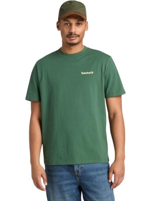 TB0A5MNVA6X1 Timberland Magnet Back Graphic Tee Erkek T-Shirt Yeşil