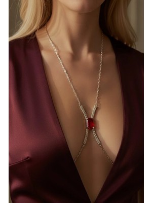 Caş Dekorasyon Altın Renk Taşlı Vücut Aksesuarı