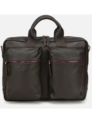 Hotiç 04CAH300800A480 ERKEK Deri Kahverengi Yumuşak Dokulu Laptop & Evrak Çantası