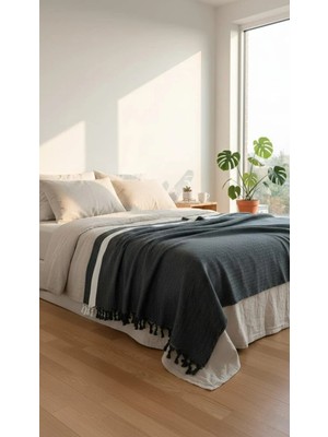 Beta Moda Hub Doğal Pamuk,yumuşak, Tek Kişilik Pike, Koltuk Örtüsü, Çok Amaçlı Örtü 130X180 Cm.