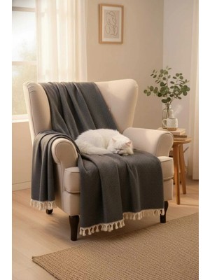 Beta Moda Hub Doğal Pamuk, Yumuşak Tek Kişilik Pike, Koltuk Örtüsü, Çok Amaçlı Örtü 160X220 Cm.