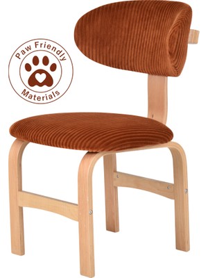 Vilinze Sofya Naturel Ayak Ahşap Sandalye