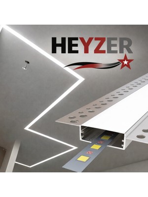 Heyzer 15×50 Trimless LED Profili (3 Metre) – Alüminyum (Ledsiz)