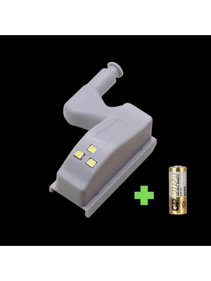 Tek-İş Dolap Içi Otomatik Aydınlatma Lambası – Kapak Sensörlü LED Dolap Menteşe Işığı – Pilli Mini Dolap Lambası