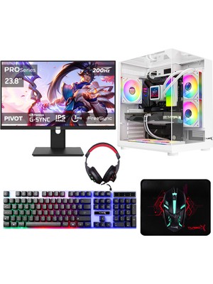 Turbox TX8570 I7 6700 16GB Ddr4 512GB Nvme 8gb RX580 23.8 200Hz Oyuncu Oem Paket