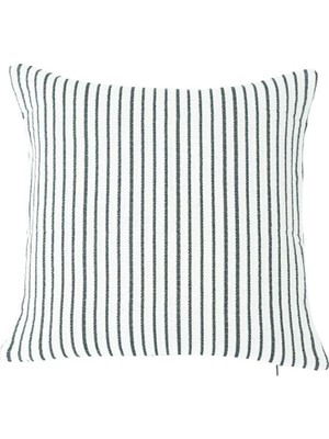 Decocenter Global Etnik Beyaz / Siyah Kırlent Kılıfı